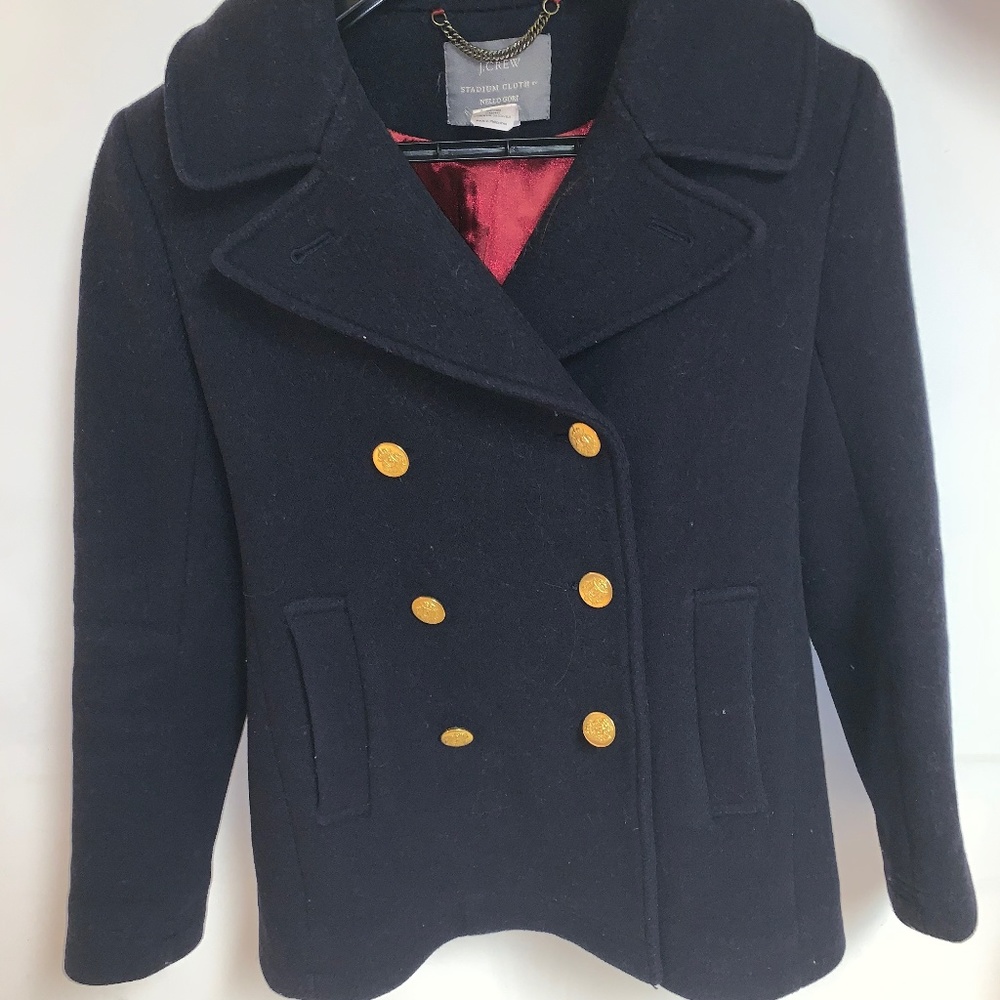 J. Crew Navy Peacoat